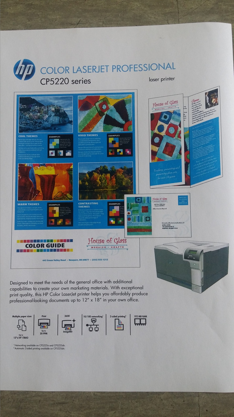HP CP5225 A3 컬러 레이저 프린터 / 사용카운터 1,000장 이미지