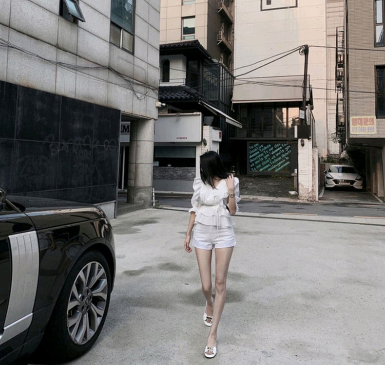 구즈*제작 베이직롤업쇼츠(블랙,아이)S 새상품 이미지