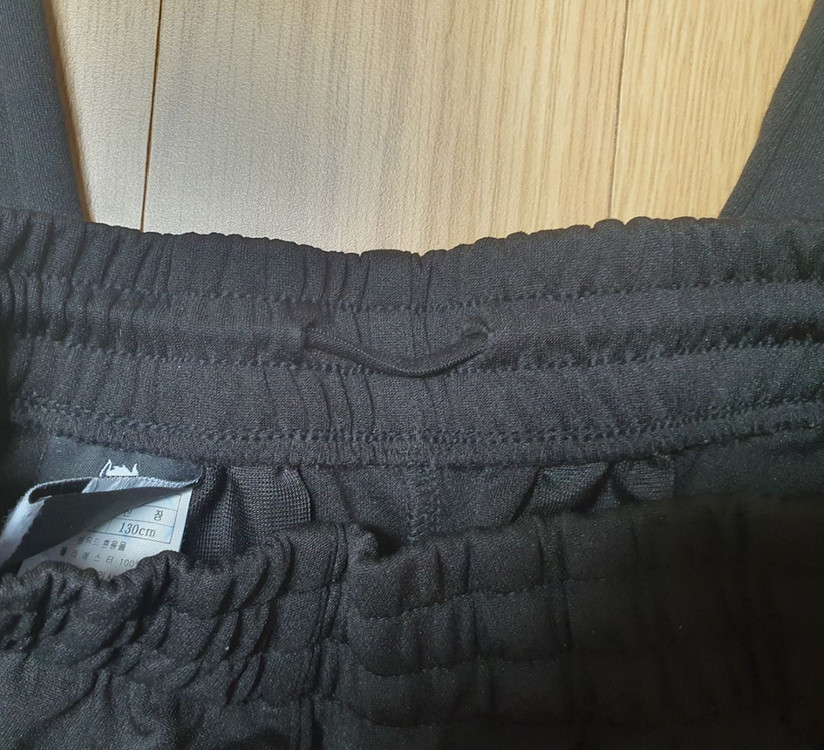 블랙야크 블랙색상 트레이닝 바지 130 이미지