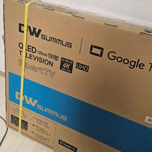 (미개봉 새제품)대우 50인치 4K QLED TV QD50DHA1 40만원 이미지
