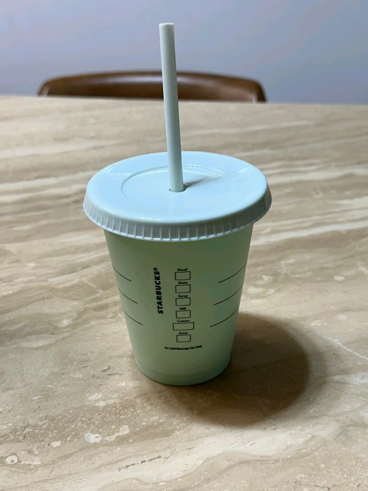 스타벅스 콜드컵 텀블러 민트색 473ml 새상품 이미지