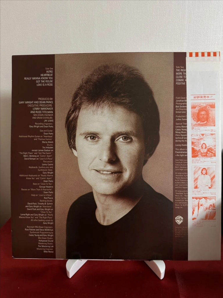 (시스팝,개리 맬컴 라이트)Gary Wright The Right Place LP 이미지