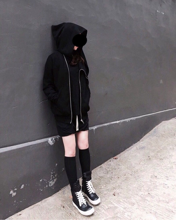 릭오웬스 15FW 지오바스켓 모노크롬 검검흰 LPO 이미지