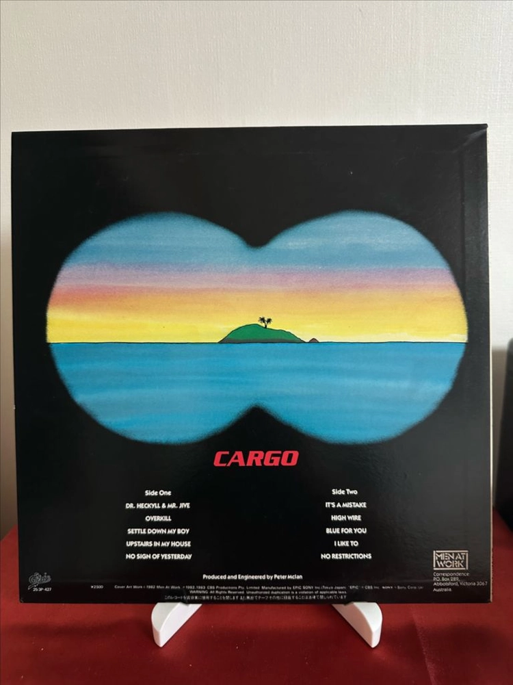 (락,맨 앳 워크2집, 민트급)Men At Work - Cargo LP 이미지