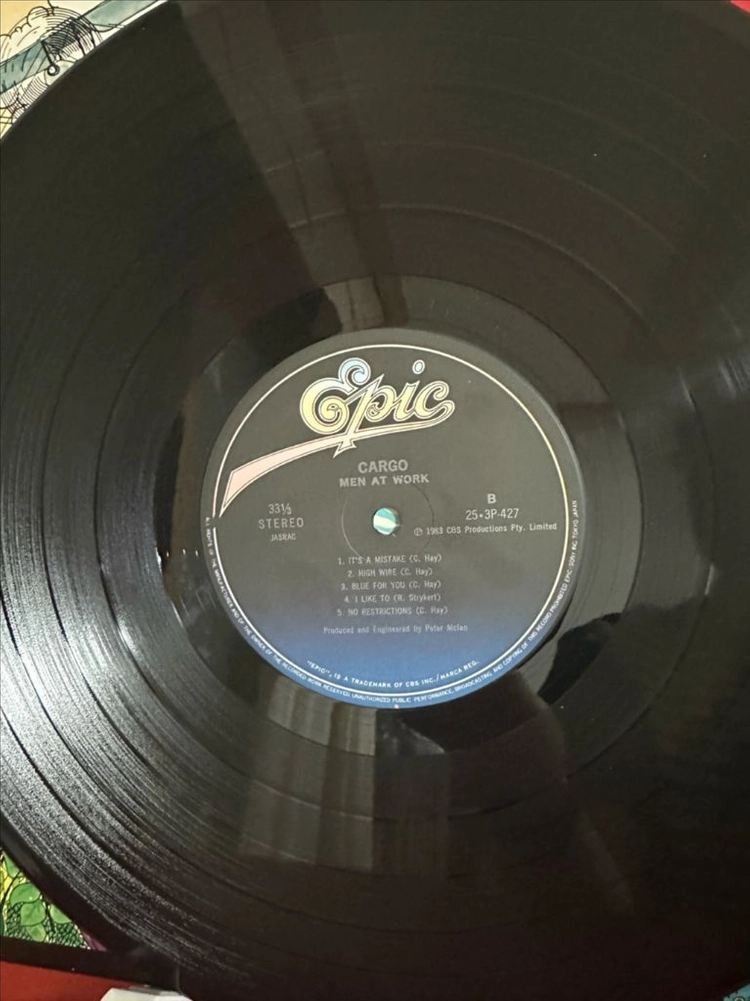 (락,맨 앳 워크2집, 민트급)Men At Work - Cargo LP 이미지