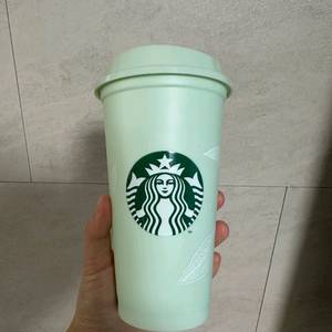 스타벅스 민트 잎사귀 콜드컵 473ml 새상품 이미지