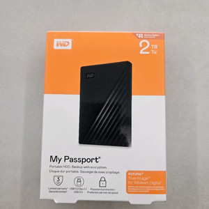 wd my passport 2tb wd외장하드 미개봉 새상품 이미지