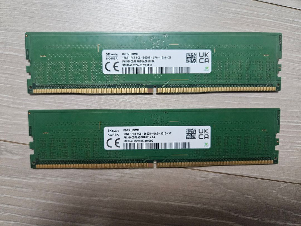 하이닉스 A다이 언락 DDR5 5600 16GB x2 판매합니다 이미지