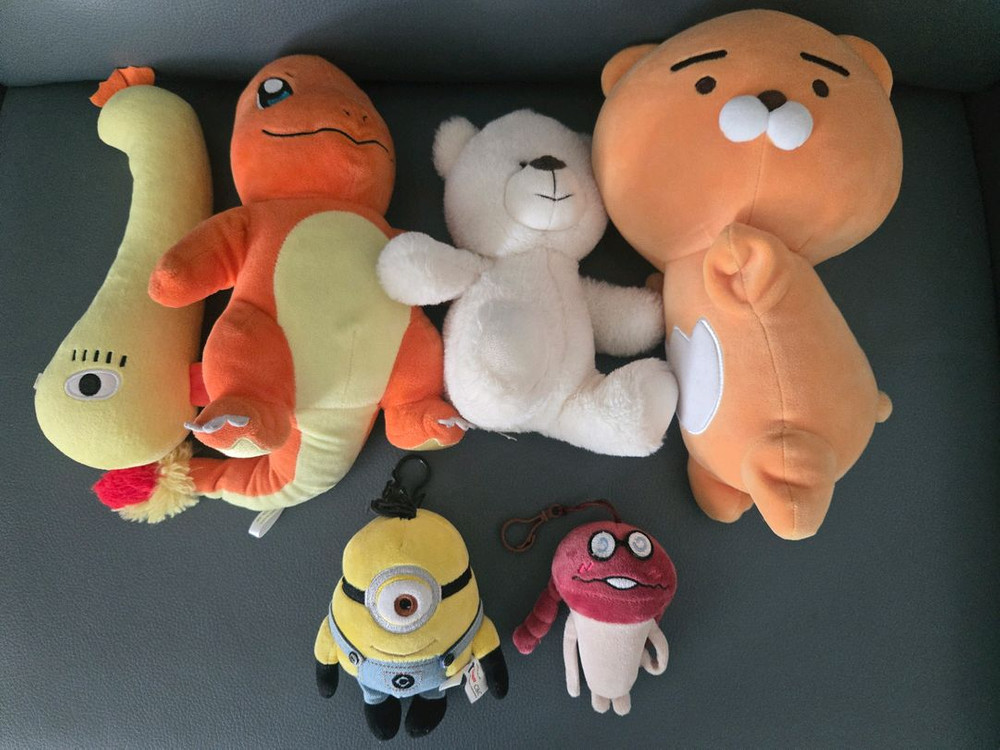인형 모음 (포켓몬, 미니언, 카카오프렌즈) 이미지