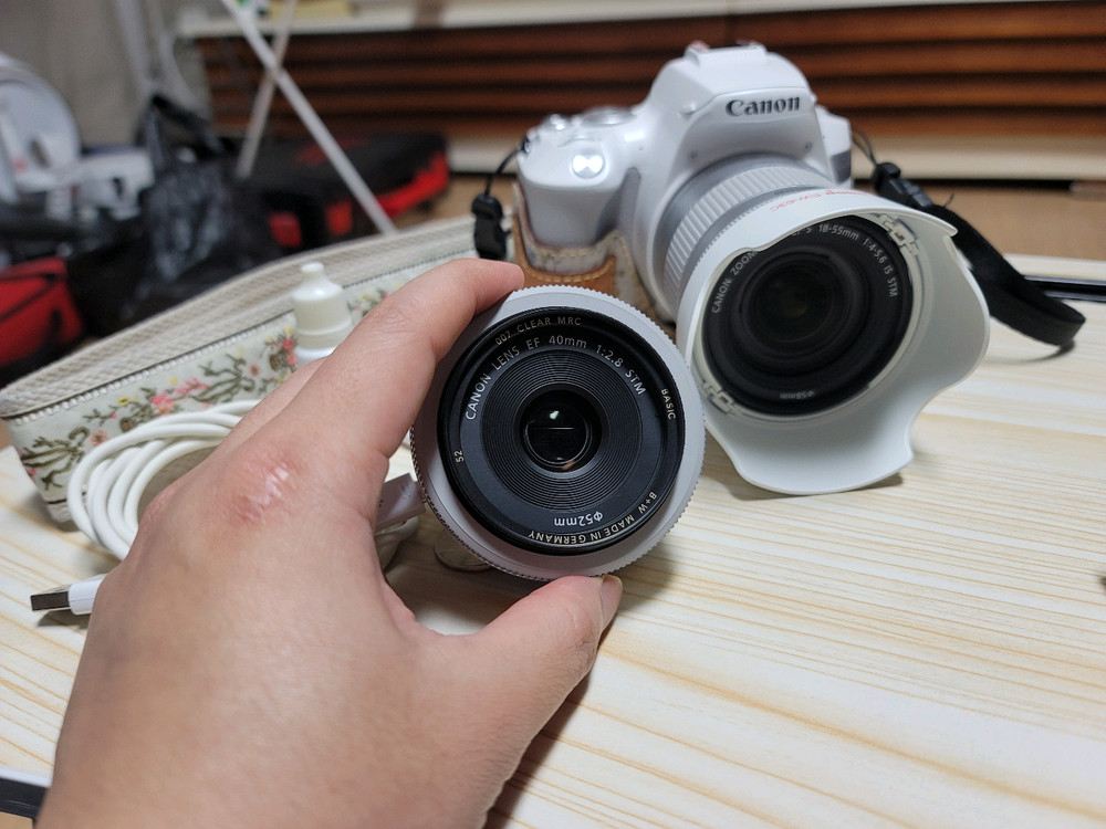 캐논 카메라 200D ii 화이트 + 40mm 팬케익 이미지