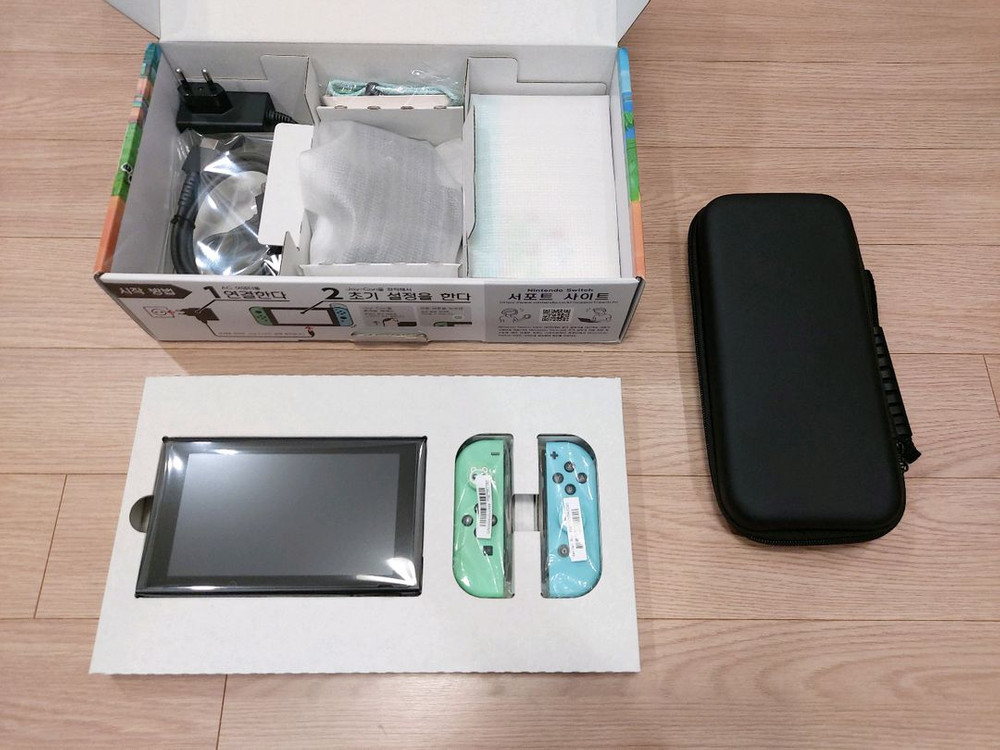 닌텐도스위치 모동숲에디션 배터리개선판 풀박스 제품 이미지