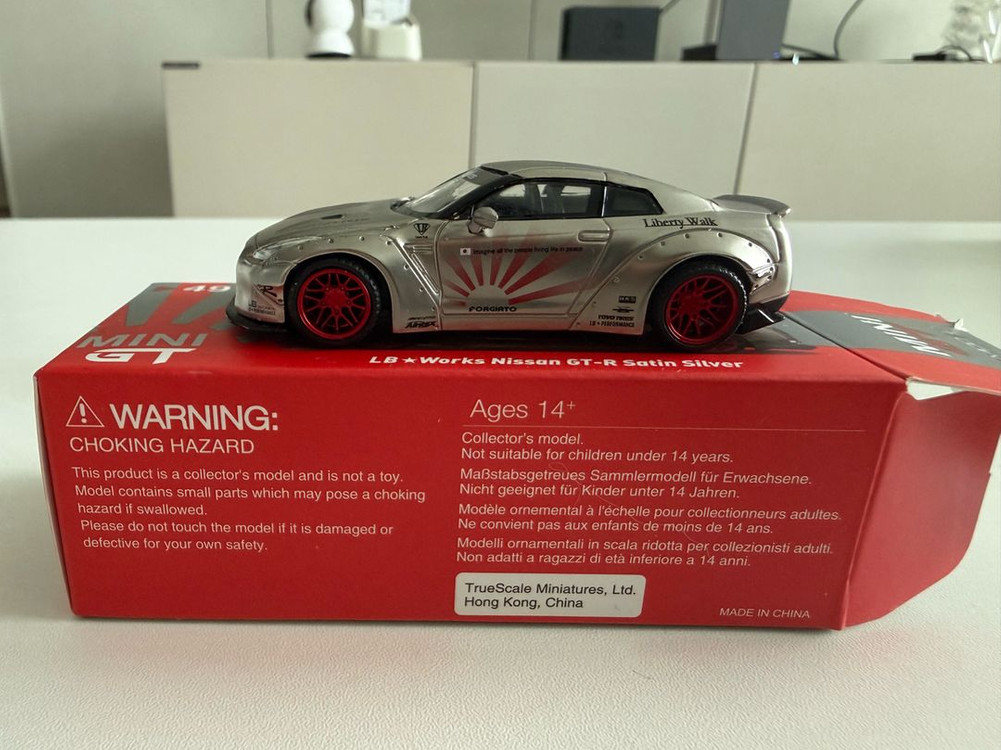 MINI GT 닛산 GTR 사틴실버 핫휠 미니지티 49 이미지