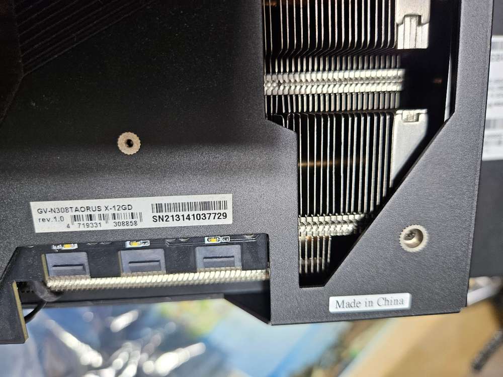 기가바이트 rtx3080ti 어로스 익스트리미 그래픽카드 팝니다 이미지