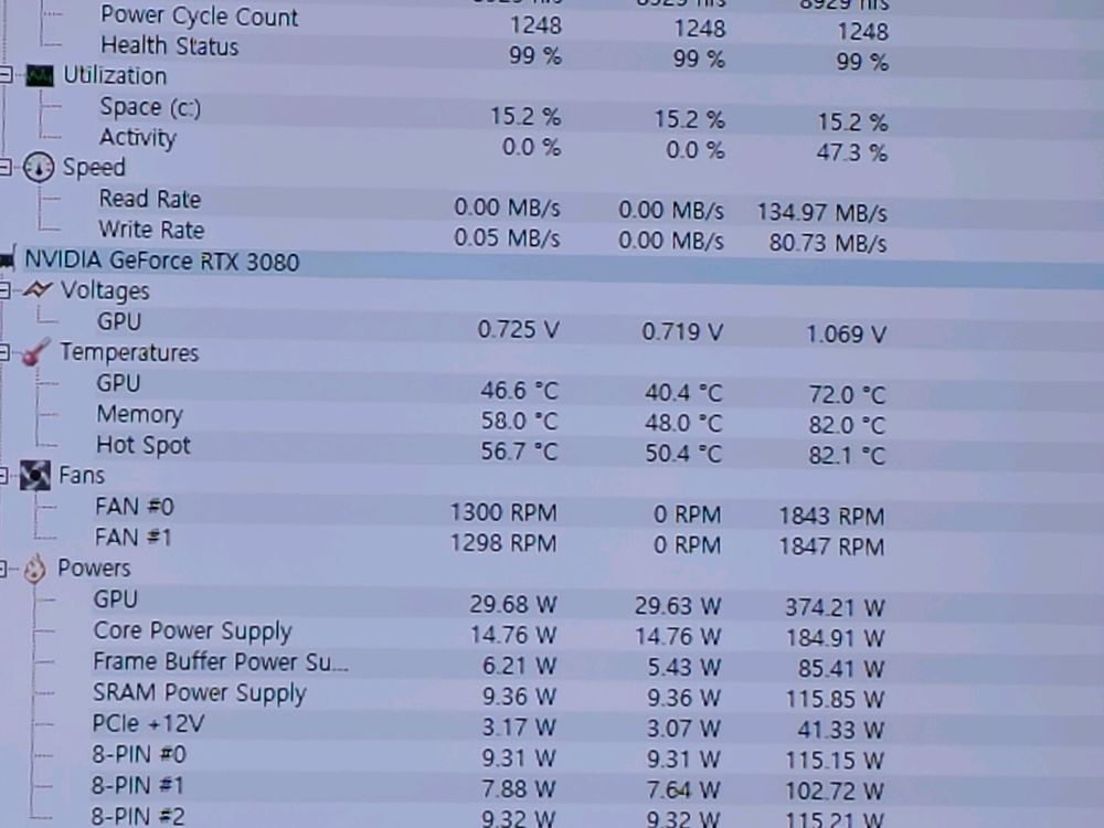 이엠텍 RTX3080 블랙몬스터 OC 이미지