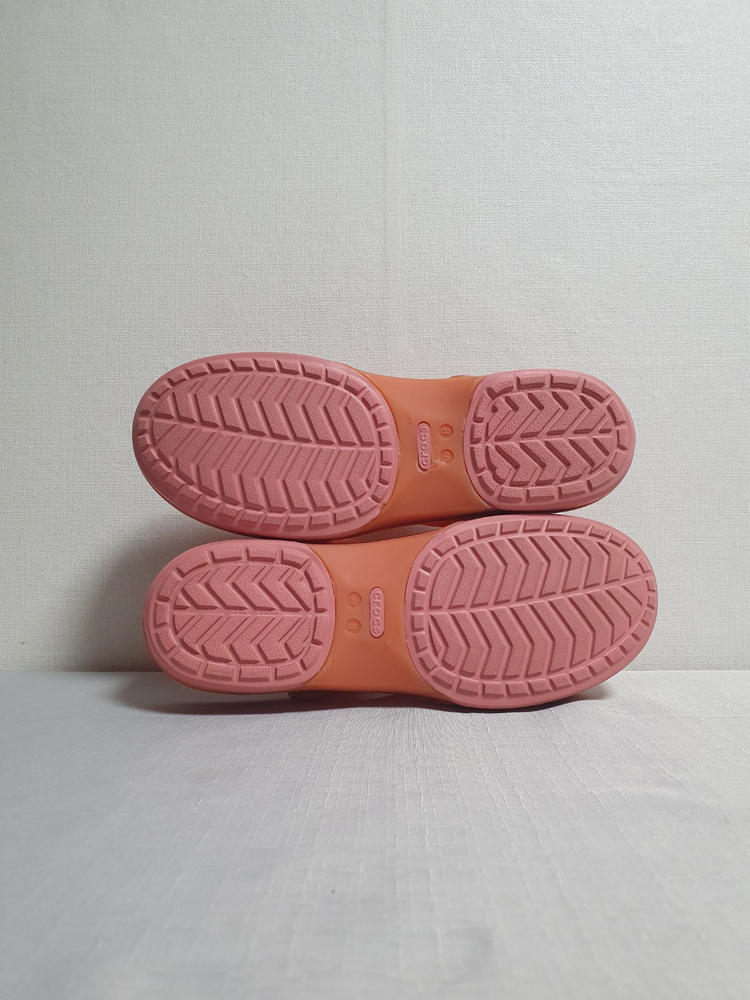 크록스 이자벨라 클로그 샌들 오렌지 핑크 250mm 이미지