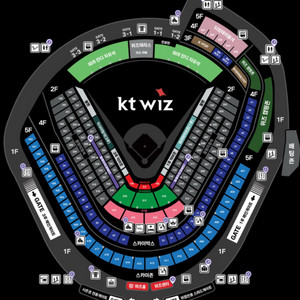 6월3일(수) KT LG 테이블석 KT존 315구역 이미지