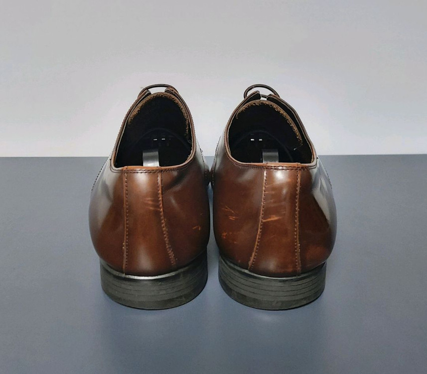 미소페 브라운 남성 가죽 윙팁 구두(265mm) 이미지