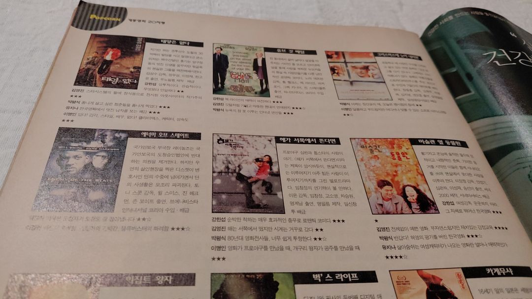 1999년 1월 씨네21 태양은없다 정우성 클라크 케이블 명세빈 이미지