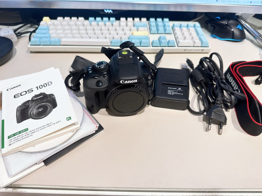 캐논 EOS 100D 블랙 DSLR 카메라 바디만(렌즈미포함) 이미지