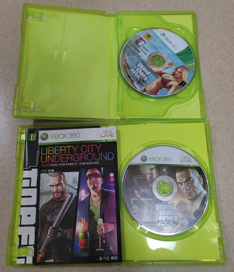 [XBOX360]GTA 라이브러리씨티(4)&5 일괄판매 이미지