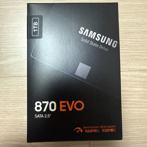 미개봉 삼성SSD 870 EVO 1TB 이미지