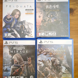 PS5 프래그 마타, 붉은사막, 어크 미라지, 몬헌 와일즈 이미지