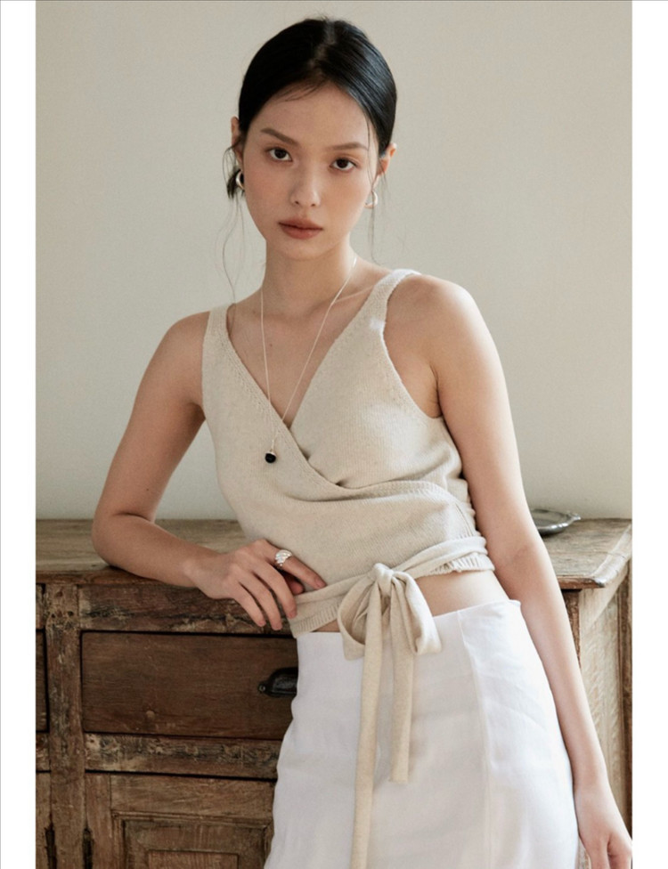 실버925:)에뜨리브 오닉스 벨 드롭 롱 목걸이 이미지