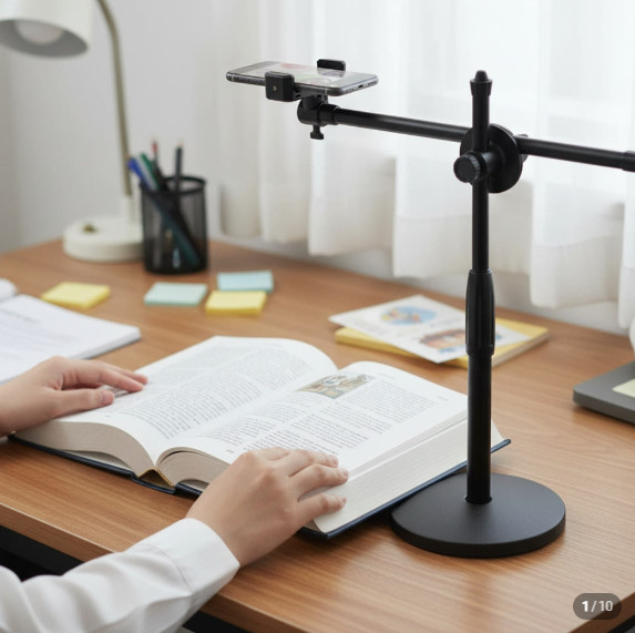 스팬델 수직 촬영 거치대 항공샷 유튜브 북스캔 포인트뷰 거치대 미개봉 새상품 판매합니다. 이미지