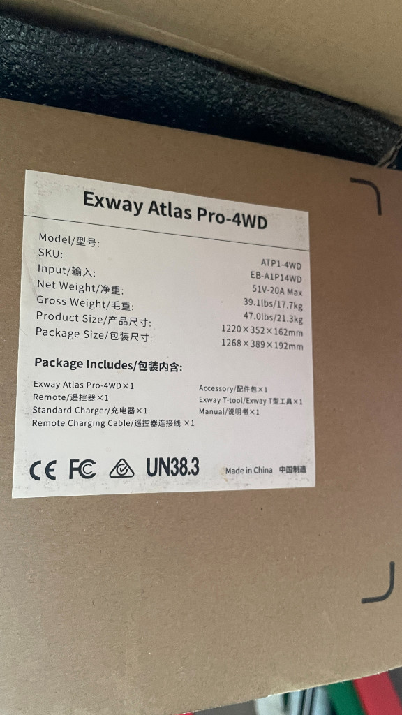 엑스웨이 아틀라스 프로 4wd 전동스케이트보드 exway atlas pro 이미지