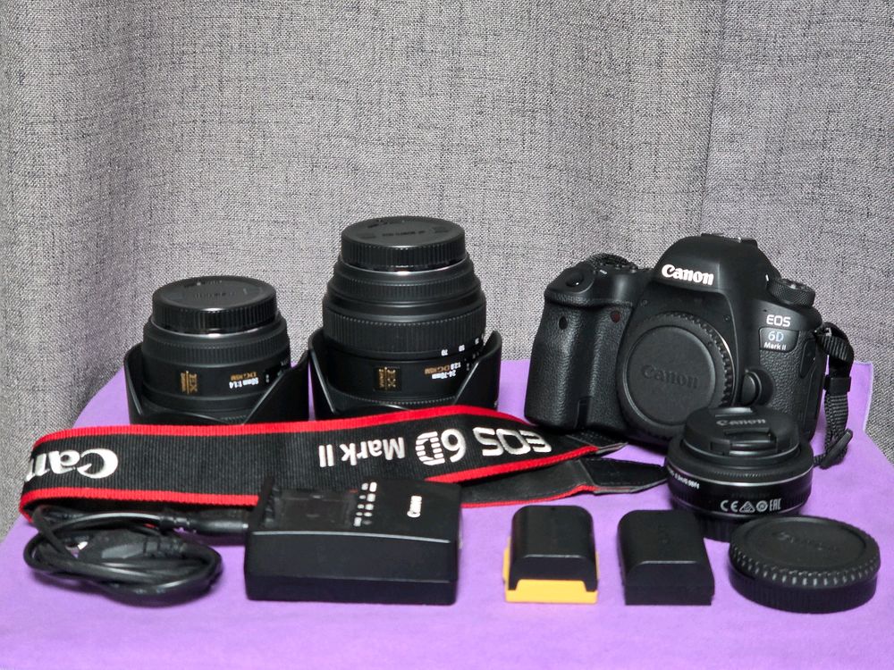 캐논 EOS 6D Mark II 6d mark2 육두막 렌즈 3개 포함 이미지