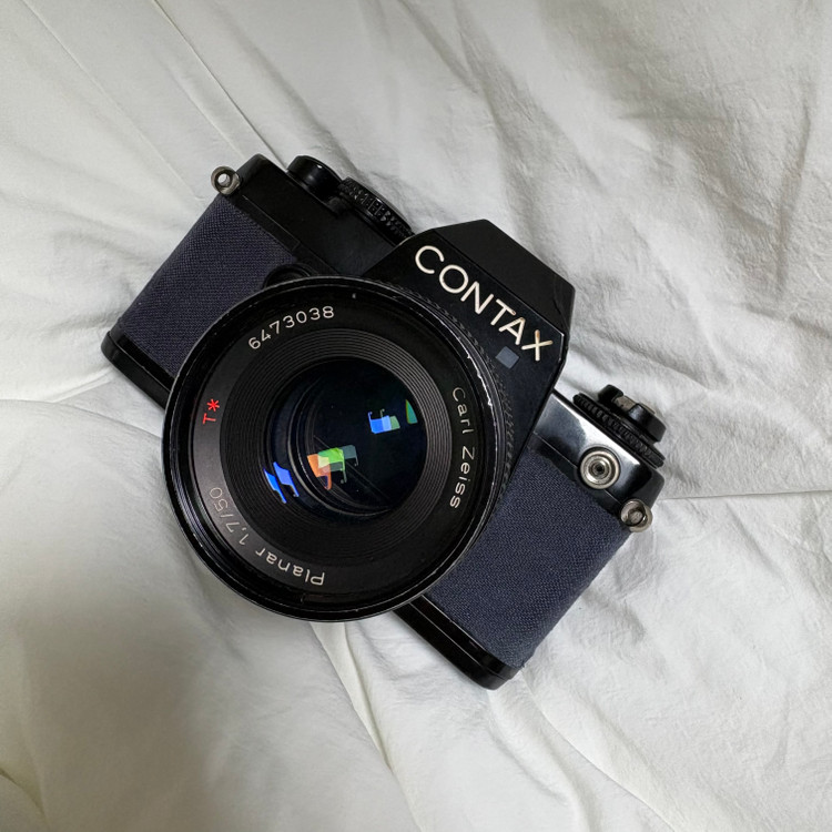 콘탁스 139쿼츠 + cy마운트 플라나50mm 1.4 수동필름카메라 이미지