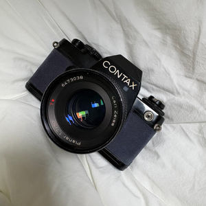 콘탁스 139쿼츠 + cy마운트 플라나50mm 1.4 수동필름카메라 이미지