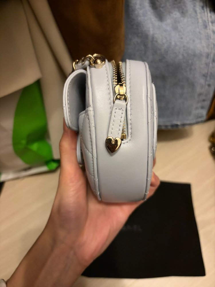 정품] 샤넬 하트백 스몰 라이트블루 이미지