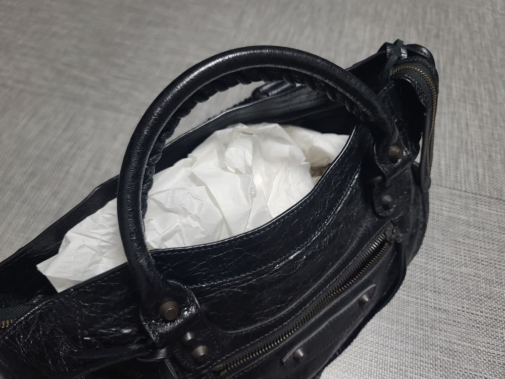 발렌시아가 모터백 미디움 블랙 토트백 숄더백 모터백 미듐 시티백 이미지