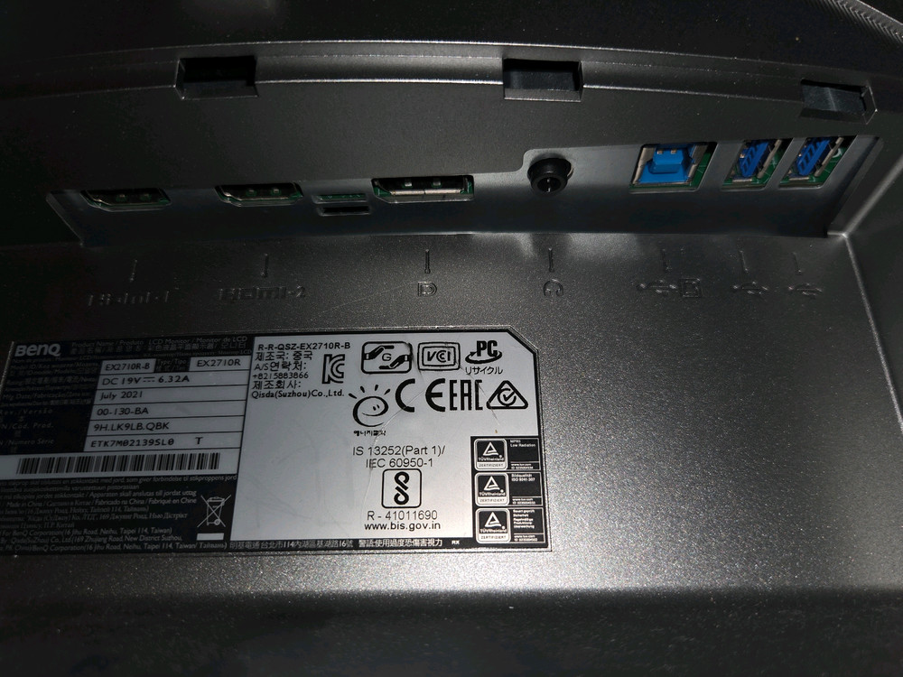 벤큐 EX2710R QHD 165hz 모니터 팝니다 이미지