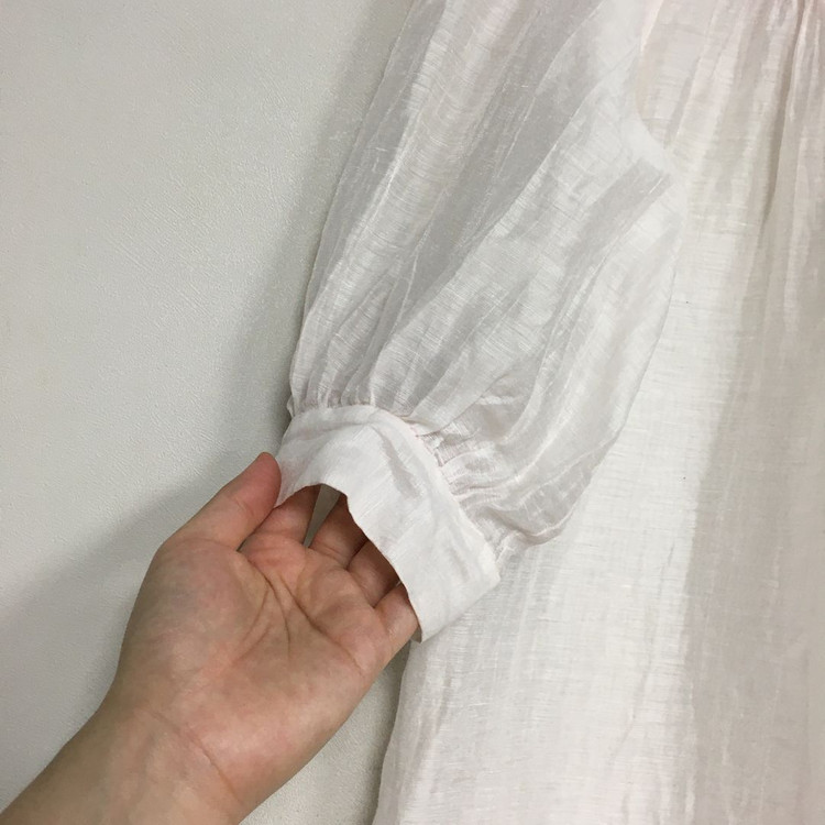 SANDRO 산드로 린넨 셔츠 원피스 36 이미지