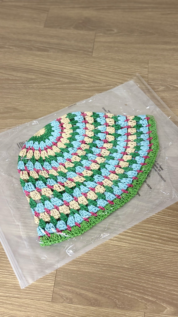 seuloger x 바잉 크로셰 햇(멀티컬러, 새상품) 이미지