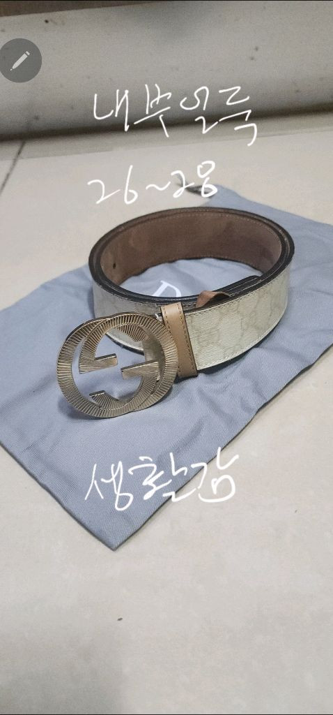 구찌 여성 벨트 26~28 이미지