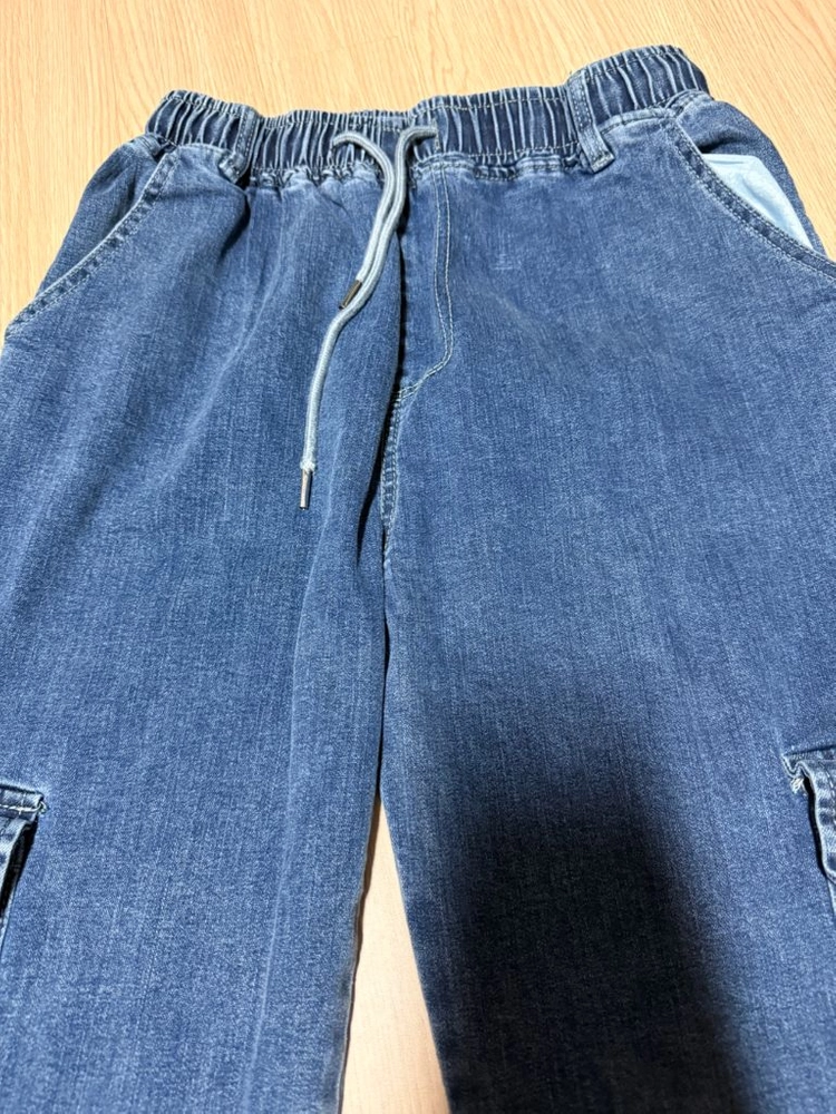카고 데님 팬츠 블루 일자핏 청바지 556677정도 사이즈 각가격 이미지