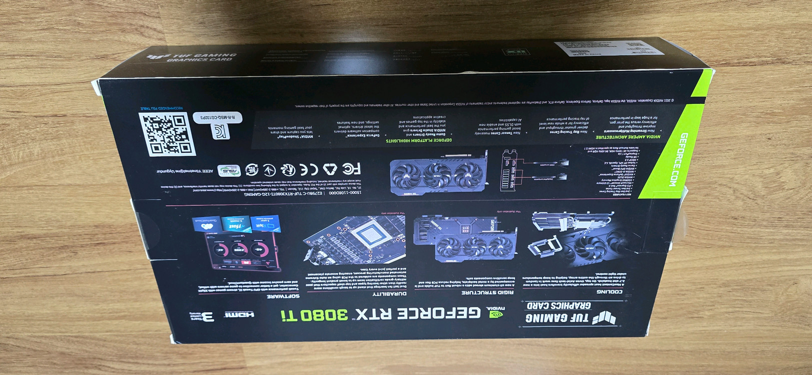 ASUS TUF RTX 3080 Ti 게이밍 그래픽카드 이미지