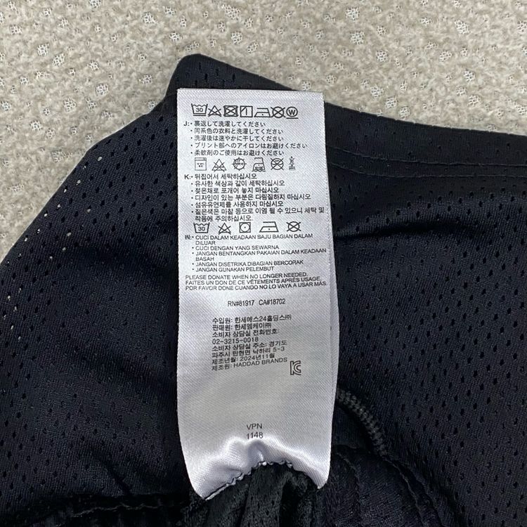(정품) 조던 키즈 기능성 블랙 반바지 12-13Y 이미지