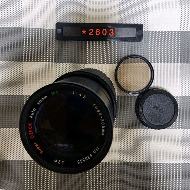 올림푸스 OM 마운트 슈퍼 OZECK 80-205mm 줌렌즈 이미지