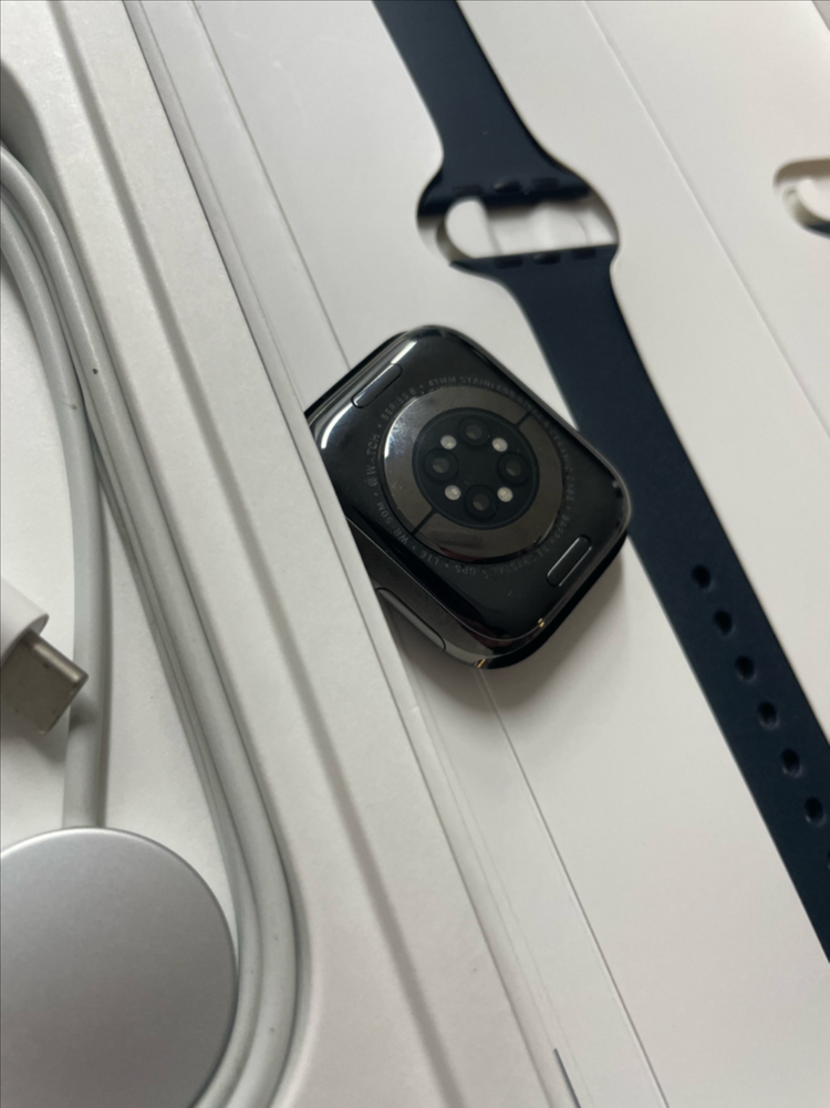 애플워치8스테인리스 41mm 그래파이트 이미지