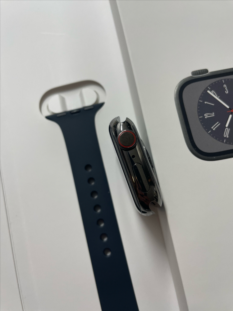 애플워치8스테인리스 41mm 그래파이트 이미지