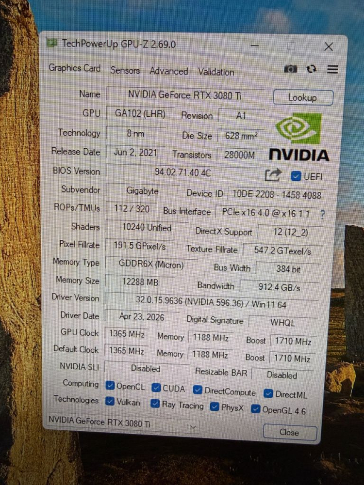 RTX 3080 Ti 그래픽카드 이미지