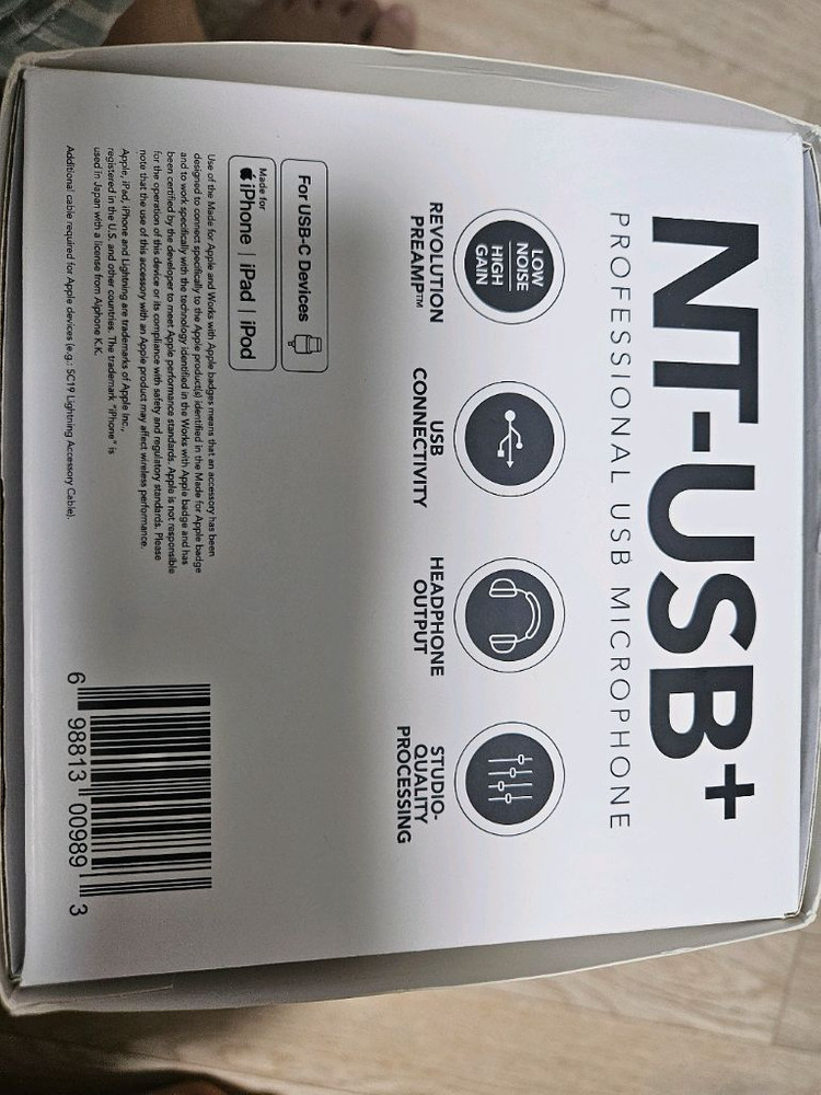 로데(RODE) NT-USB+ / RODE NT USB 플러스 마이크 팝니다. 이미지