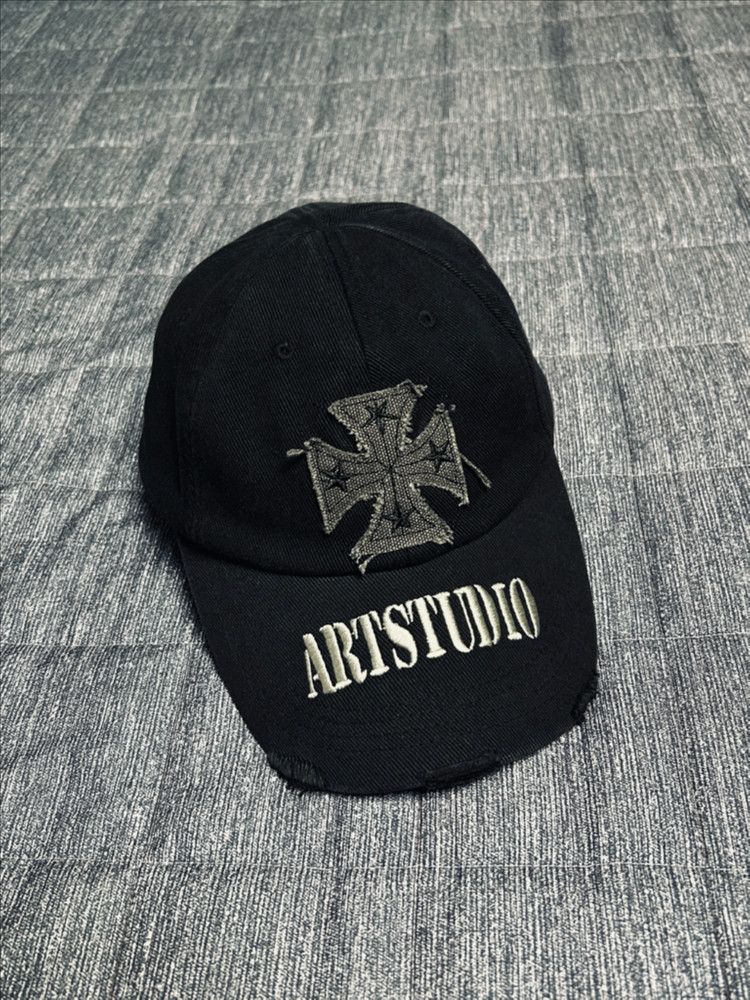 이티씨이 CROSS DESTROYED CAP (BLACK) 모자 이미지