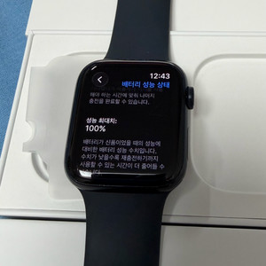 애플워치SE2 셀룰러 LTE 100프로 44mm 블랙 풀박스 급처 이미지