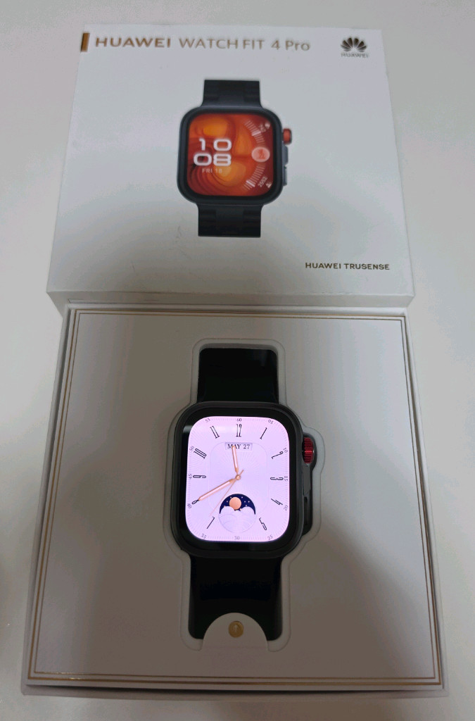 화웨이 워치 FIT 4 Pro 블랙(정발) 풀박스 이미지