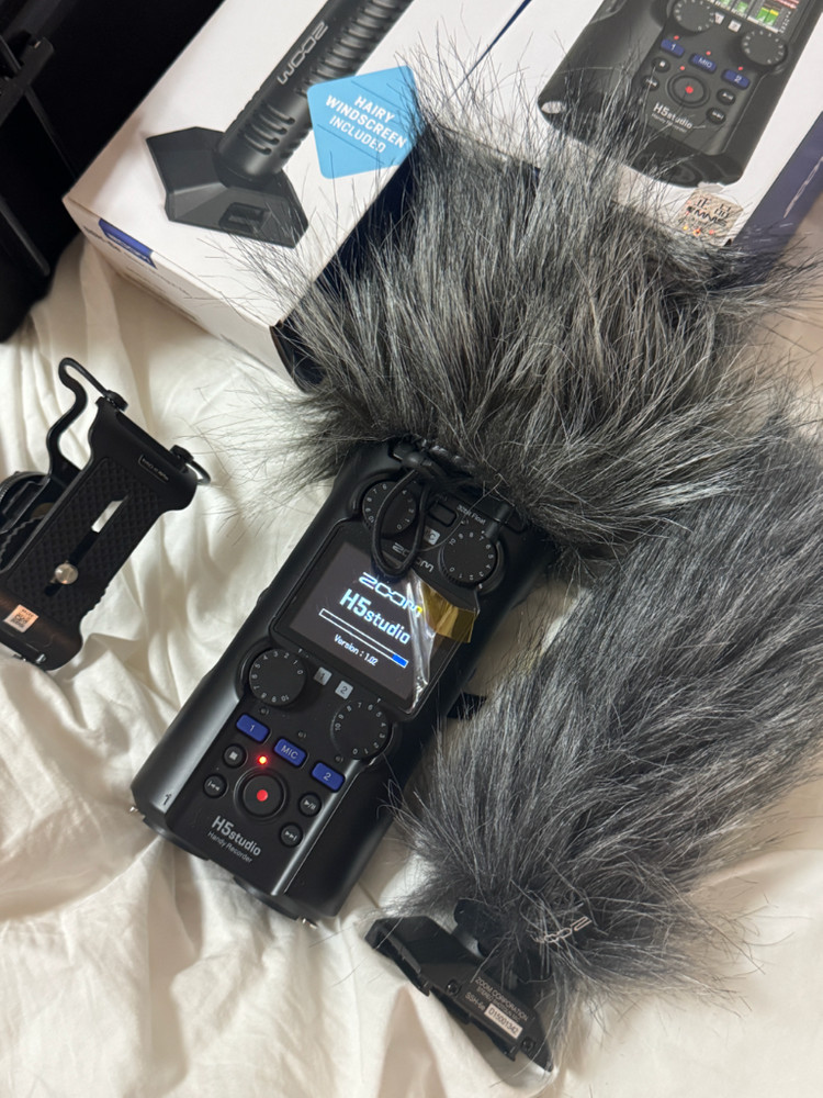 zoom h5studio + 샷건마이크 팝니다 (줌 레코더, H5, 최신형) 이미지